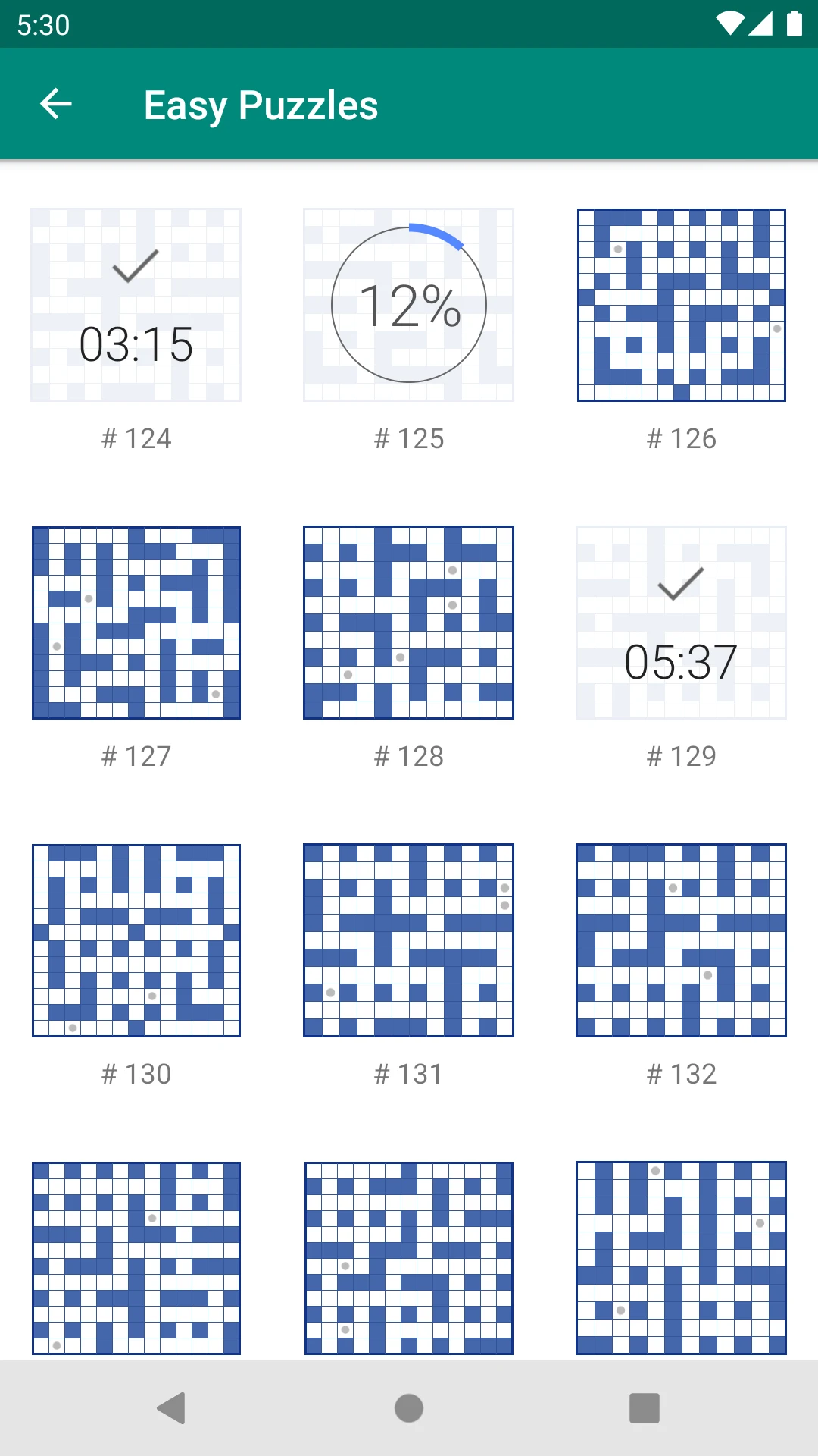 Fill-In Crosswords screenshot