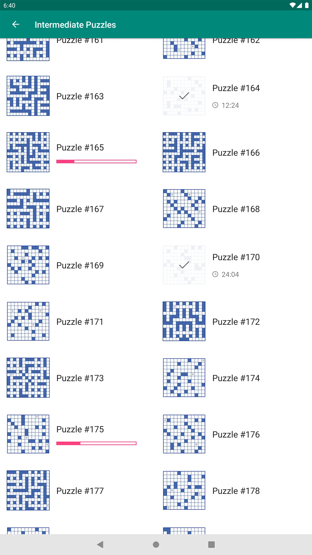 Fill-In Crosswords screenshot